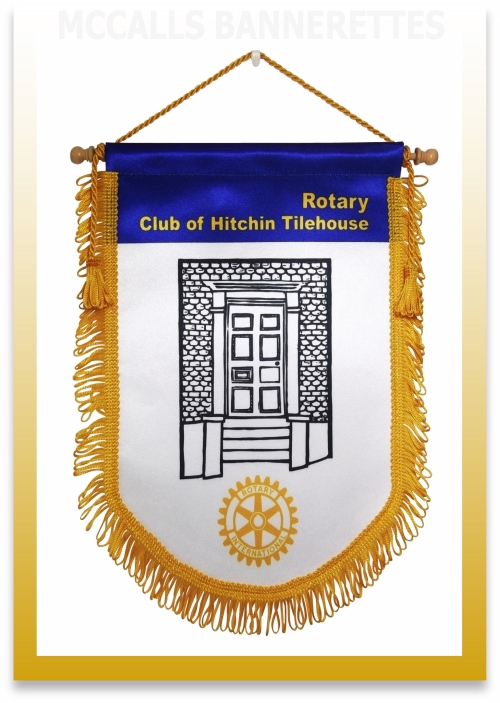 3 Rotary Club Banners / Bannerettes: Slatina Romania, Romanian Flag &  Rotherham