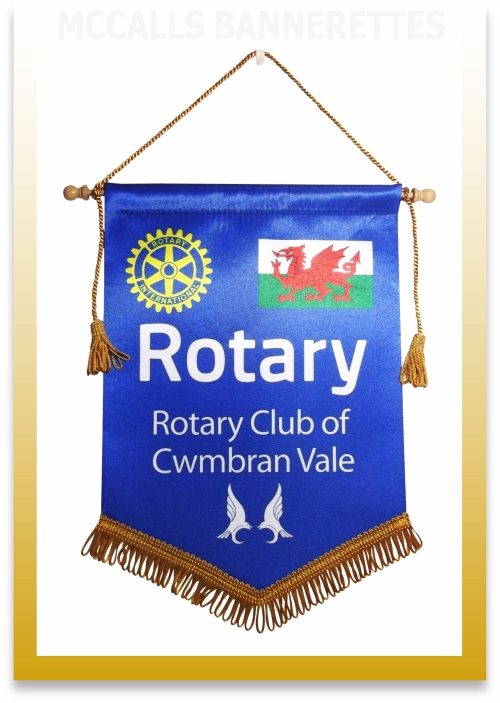 3 Rotary Club Banners / Bannerettes: Slatina Romania, Romanian Flag &  Rotherham